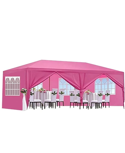 Streamdale 10x20' Wedding Party Canopy Tent Gazebo - Pink