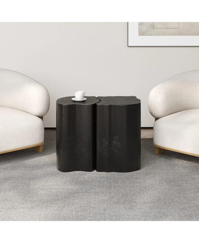 Streamdale Furniture Irregular End Table - Split Design, Indoor/Outdoor