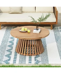 Streamdale Furniture Acacia Wood Patio Coffee Table