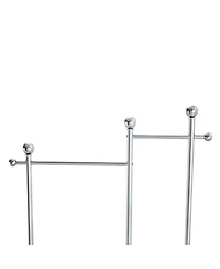 Streamdale 70" Industrial Coat Rack - Wood & Steel, Double Layer Hanger