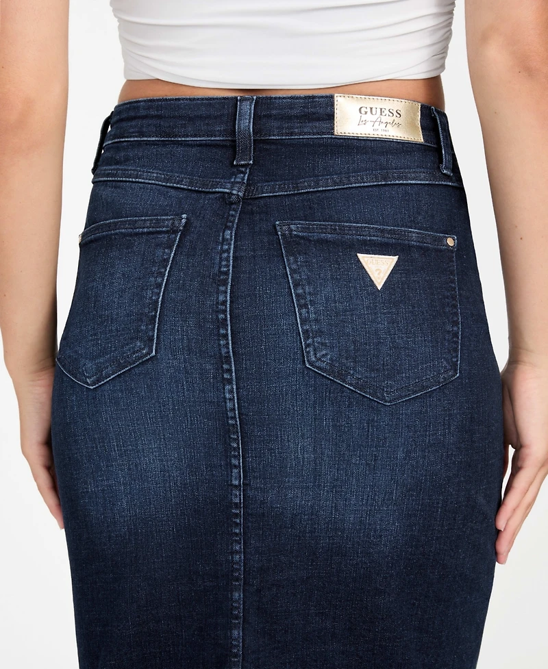 Guess Women's Slim Fit High Rise Pencil Skirt