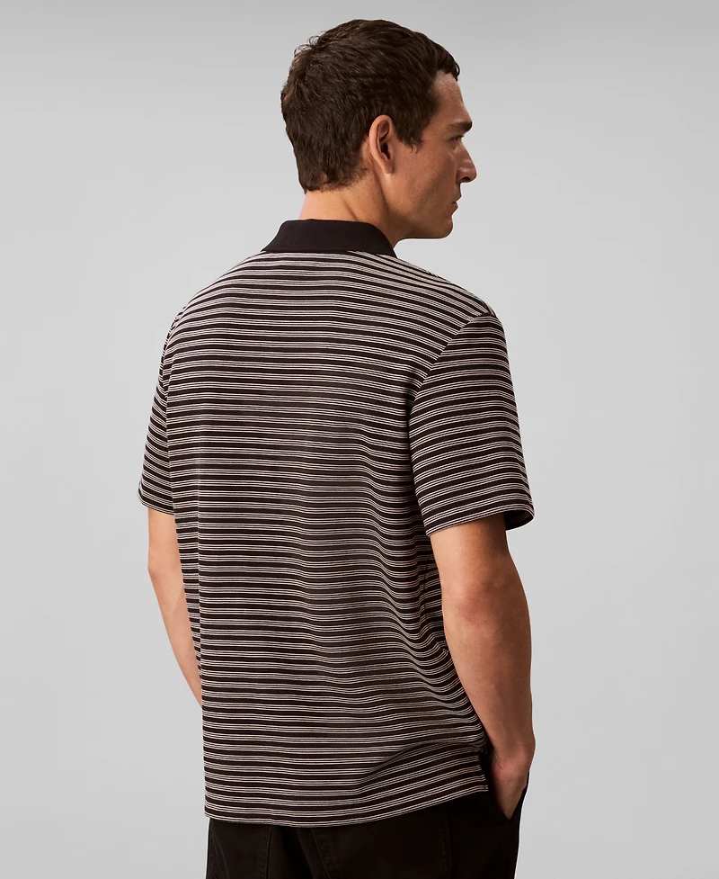 Calvin Klein Men's Ottoman Stripe Polo Shirt