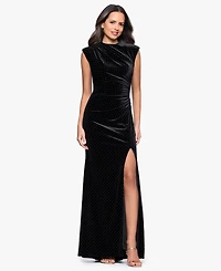 Betsy & Adam Petite Mock Neck Dress