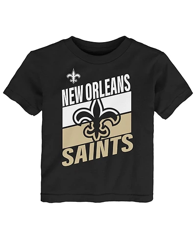 Outerstuff Toddler Black New Orleans Saints Teamwork T-Shirt