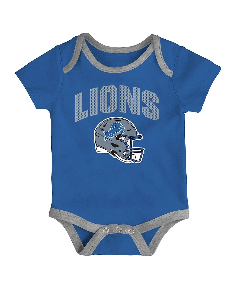 Outerstuff Infant 3-Piece Detroit Lions All Day Play Bodysuit Set