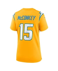 Nike Women's Ladd McConkey Gold Los Angeles Chargers Alternate Charger Power Game Jersey