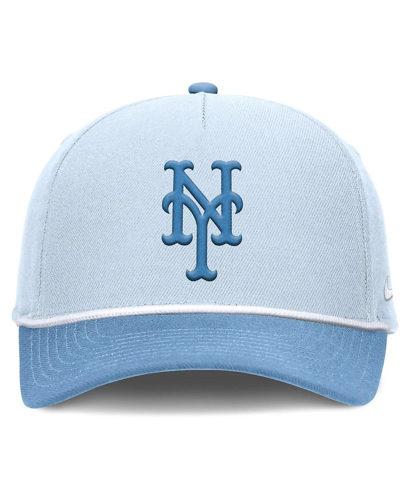 Nike Men's Light Blue New York Mets Rise Dri-Fit Adjustable Hat