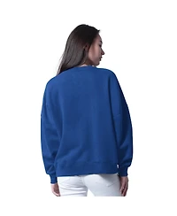 G-iii 4Her by Carl Banks Women's Royal Buffalo Bills Oversized Feud Sweatshirt