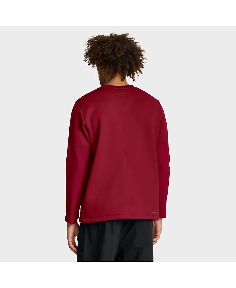 Jordan Men's Crimson Oklahoma Sooners 2025 Sideline Coach Performance Long Sleeve T-Shirt