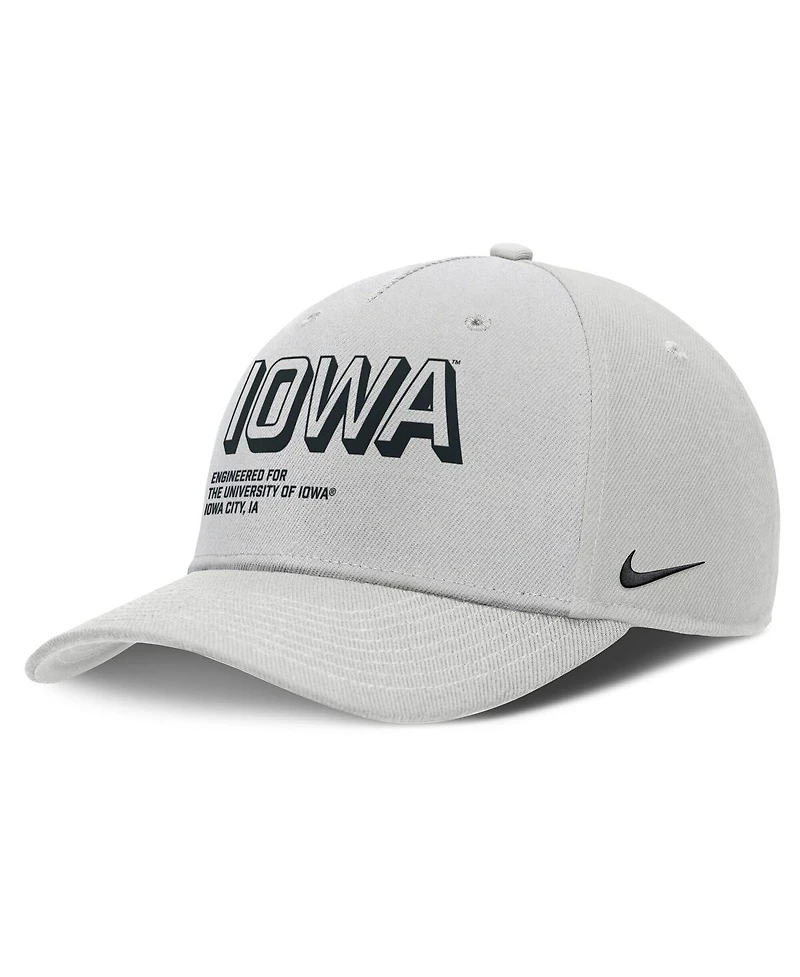 Nike Men's Gray Iowa Hawkeyes 2025 Sideline Dust Pinched Rise Adjustable Hat