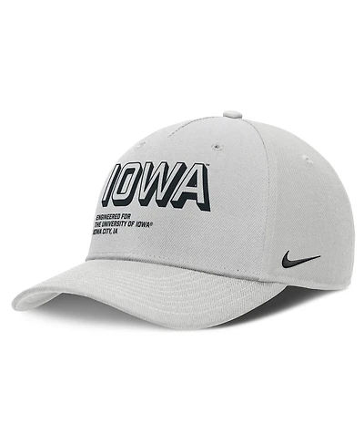 Nike Men's Gray Iowa Hawkeyes 2025 Sideline Dust Pinched Rise Adjustable Hat
