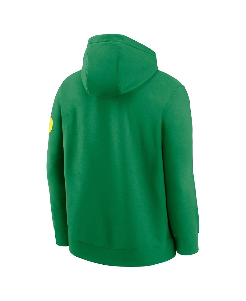 Nike Men's Green Oregon Ducks Nickname Club Fleece Pullover Hoodie