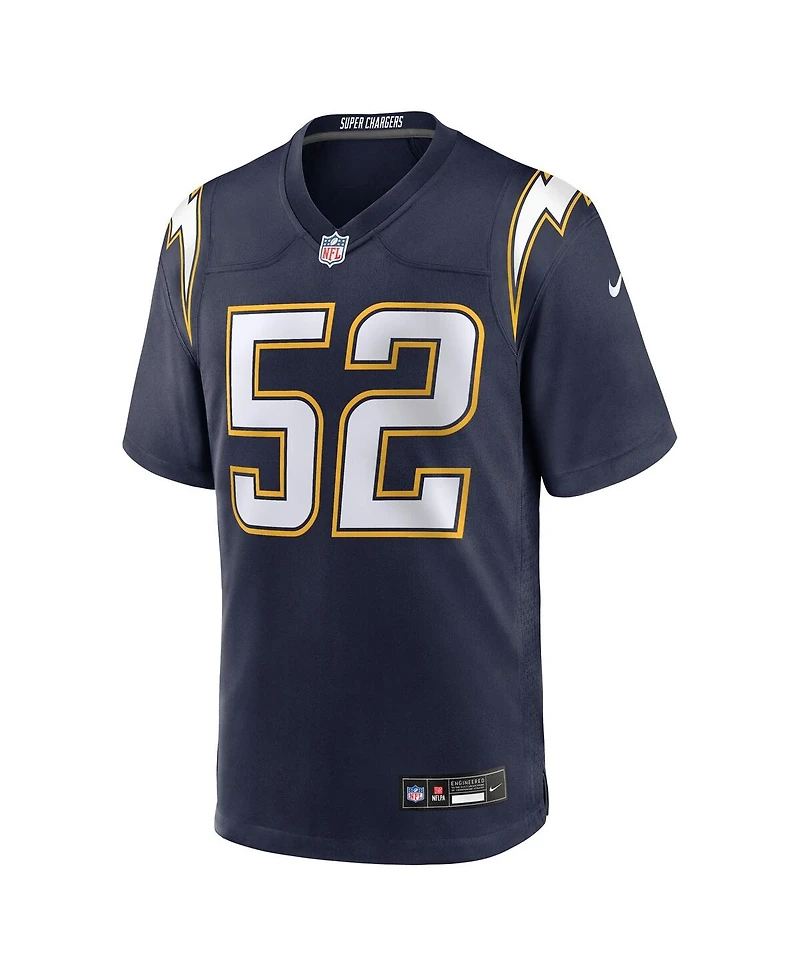 Nike Men's Khalil Mack Navy Los Angeles Chargers Alternate Super Chargers Game Player Jersey