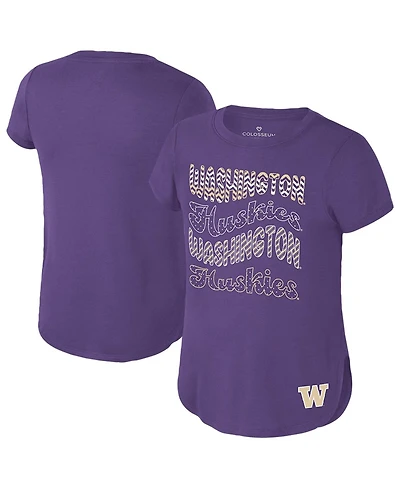 Colosseum Big Boys and Girls Purple Washington Huskies Rogan T-Shirt