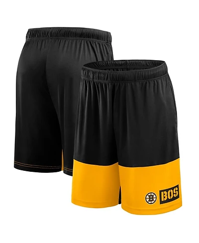 Logo Athletic Men's Black Boston Bruins Best of the Shorts