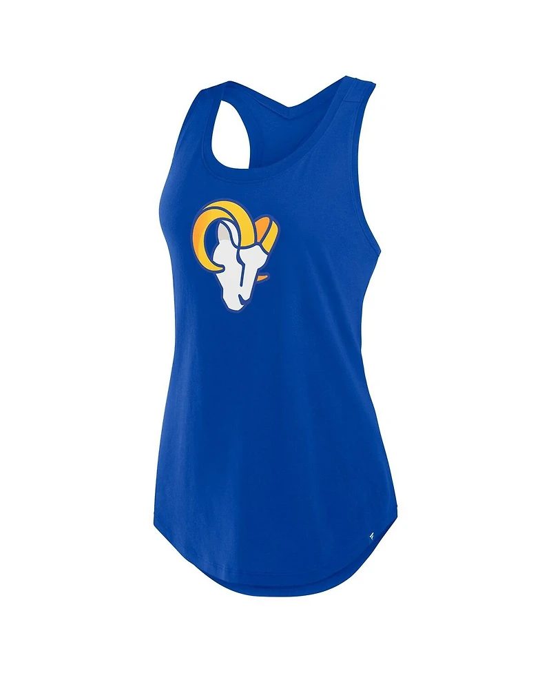 Fanatics Women's Royal Los Angeles Rams Iron Fan Tank Top