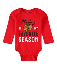 Wear by Erin Andrews Baby Boys and Girls 3-Piece Chicago Blackhawks Turn Me Around Bodysuits Pants Set