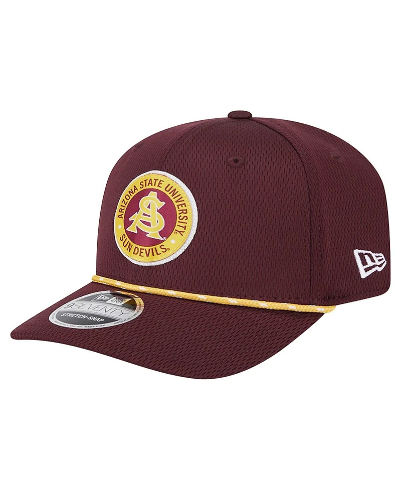 New Era Men's Maroon Arizona State Sun Devils Coolera 9SEVENTY Rope Stretch-Snap Hat