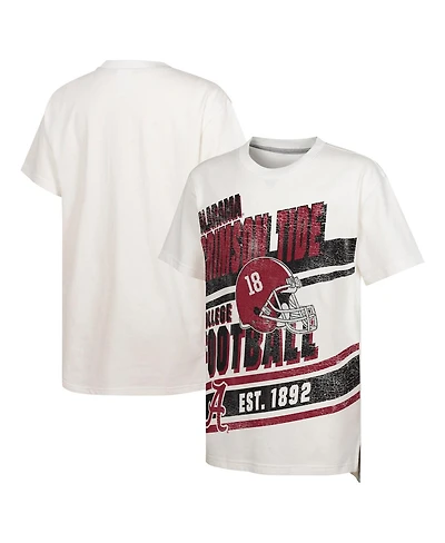 Outerstuff Big Boys and Girls White Alabama Crimson Tide Let's Get Loud Oversized T-Shirt