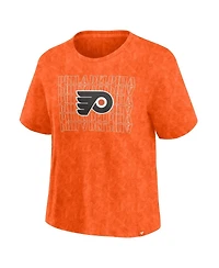 Fanatics Women's Orange Philadelphia Flyers Faded Wash T-Shirt