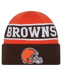 New Era Men's Brown Cleveland Browns Reverse Cuffed Knit Hat
