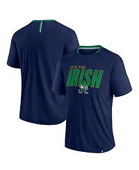 Fanatics Men's Navy Notre Dame Fighting Irish Defender Fade Slant T-Shirt