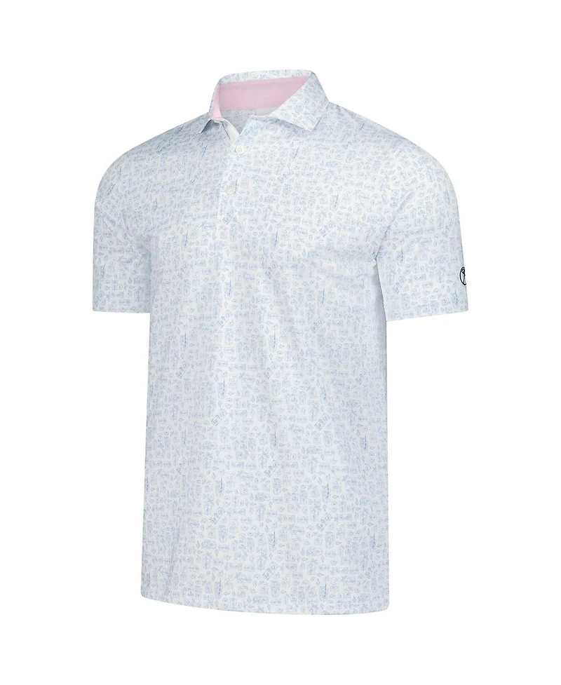 Puma Men's White Arnold Palmer Mattr Sketch Polo Shirt
