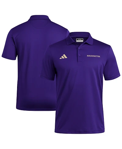 Adidas Men's Purple Washington Huskies Ultimate 365 Ottoman Polo Shirt
