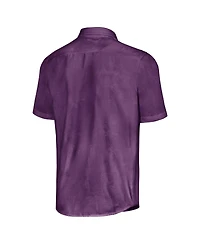 Tommy Bahama Men's Purple Lsu Tigers Sport Coconut Point Palm Vista IslandZone Button-Up Shirt