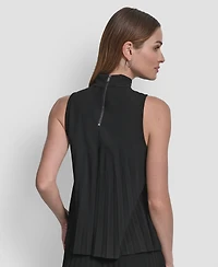 Dkny Women's Studded Mock Neck Top