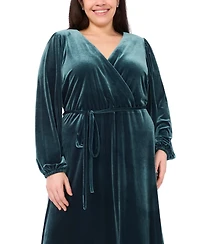 Msk Plus Fit and Flare Maxi Dress