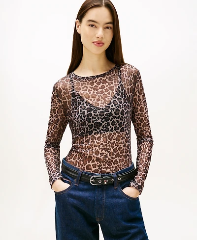 Tommy Jeans Women's Slim All-Over Print Top