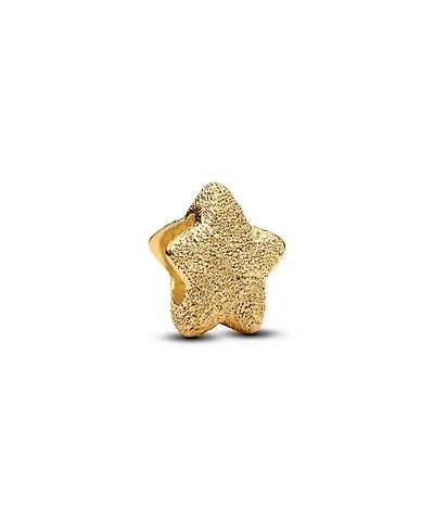 Pandora Gold Plated Textured Star Mini Charms