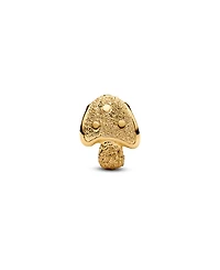 Pandora Gold Tone Textured Mushroom Mini Charms