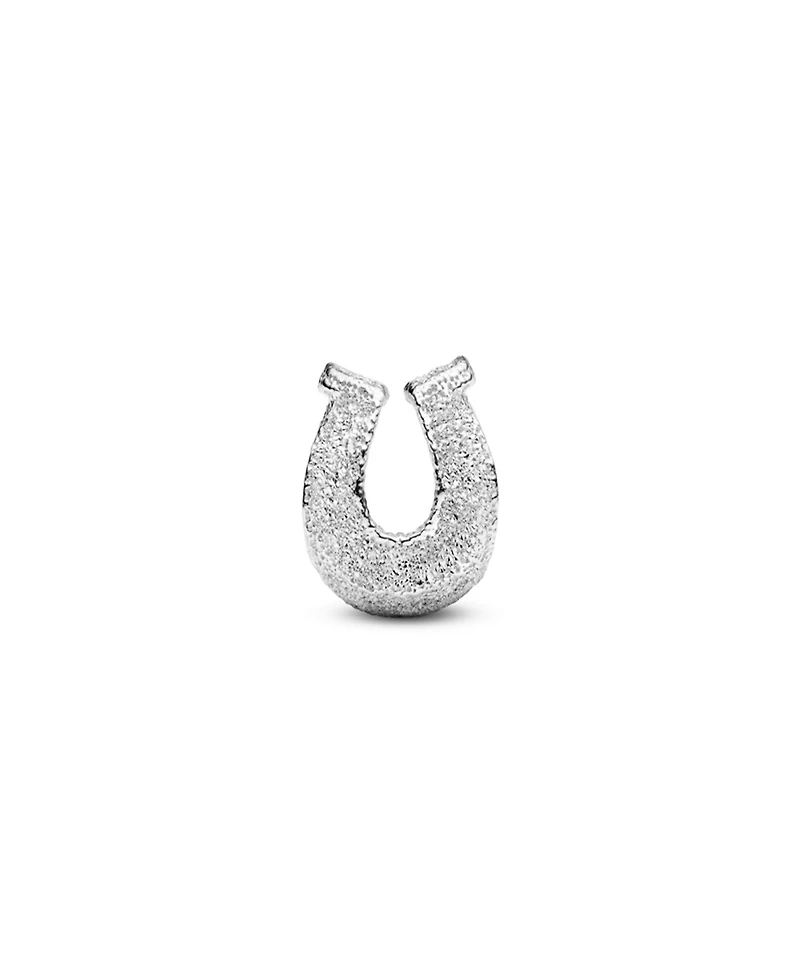 Pandora Silver Textured Horseshoe Mini Charms