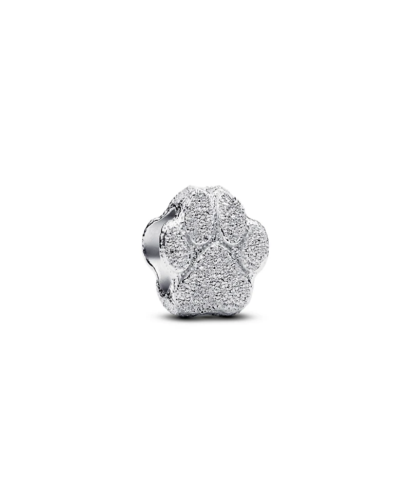 Pandora Sterling Silver Textured Paw Mini Charms