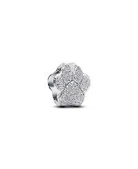 Pandora Sterling Silver Textured Paw Mini Charms