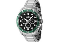 Invicta Men's 46051 Pro Diver Quartz Chronograph Black Dial Watch