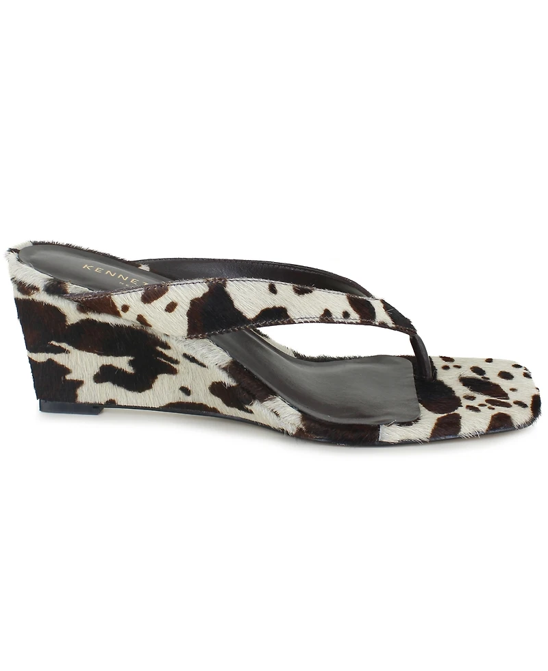 Kenneth Cole New York Women's Susannah Dress Wedge Thong Sandals