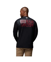 Columbia Men's Black Ohio State Buckeyes Phg Terminal Shot 3-Hit Long Sleeve T-Shirt