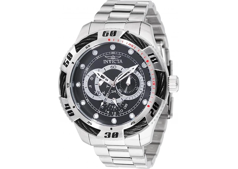 Invicta Men's 45755 Speedway Quartz Chronograph Black Dial Watch