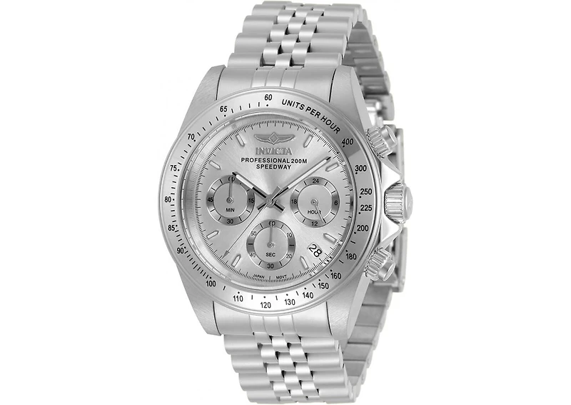 Invicta Men's 30988 Speedway Quartz Chronograph Silver Dial Watch