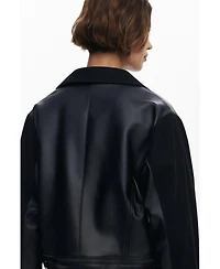 Desigual Women's Combined faux leather jacket