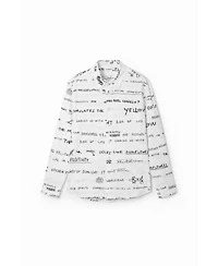 Desigual Men's Long-sleeve shirt with lettering