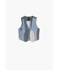 Desigual Women's Patchwork denim vest