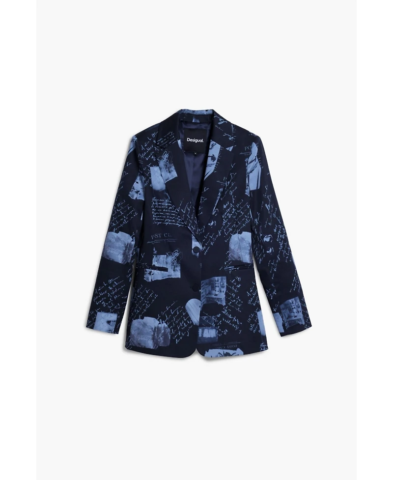 Desigual Women's Collage print blazer
