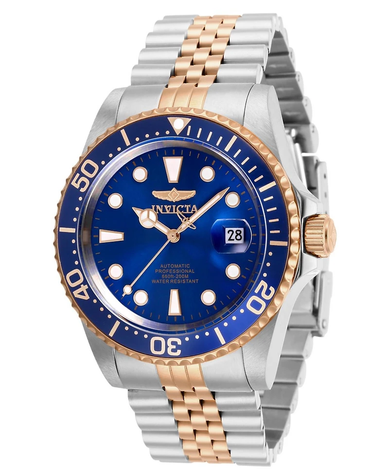 Invicta Men's 30098 Pro Diver Automatic 3 Hand Dark Blue Dial Watch