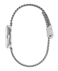 Olivia Burton Women's Charing Silver Tone Stainless Steel Bracelet Watch, 28.5mm