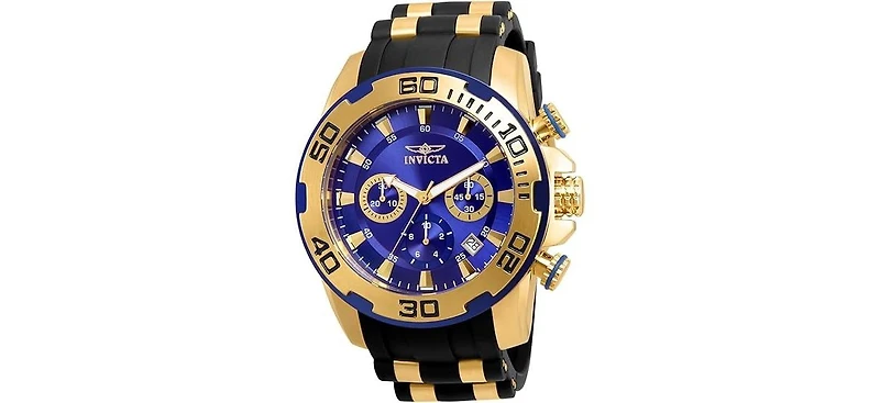 Invicta Men's Pro Diver Quartz Chronograph Blue Dial Watch