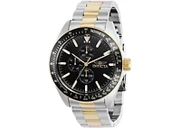 Invicta Men's 38969 Aviator Quartz Multifunction Black Dial Watch
